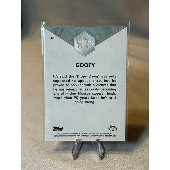 Topps Chrome Disney 100 Goofy Collectible Card - Picture 2 of 2